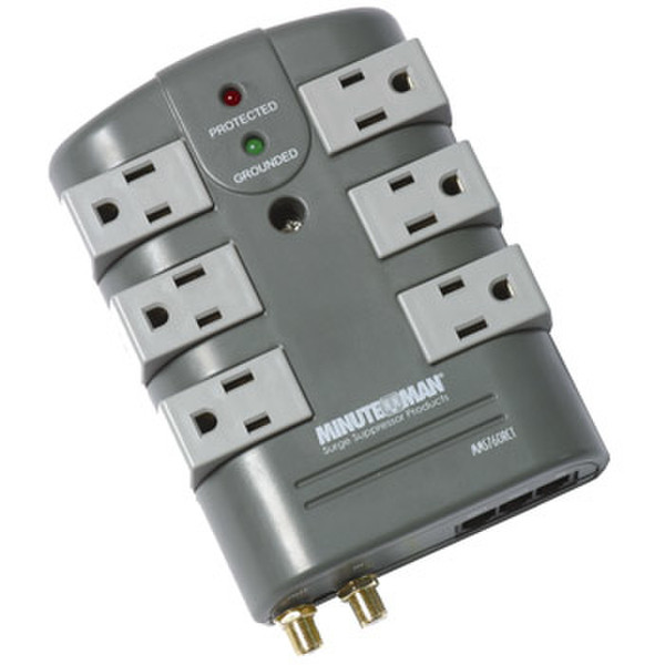 Minute Man MMS760RCT 6AC outlet(s) 120V Grey surge protector