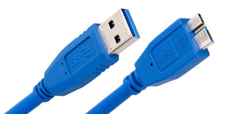 Link Depot 3m USB 3.0 A/micro-B 3m USB A Micro-USB B Blau