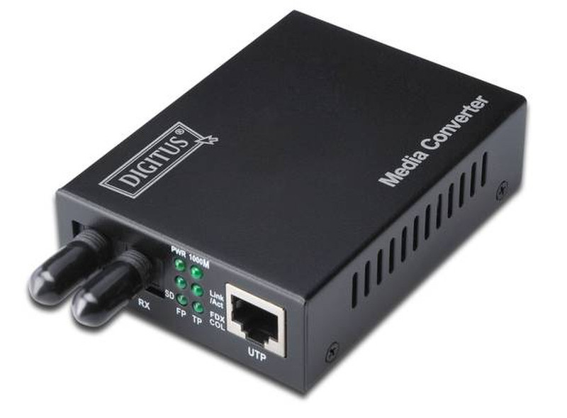 Digitus DN-82010-1 Внутренний 1310нм Multi-mode Черный сетевой медиа конвертор