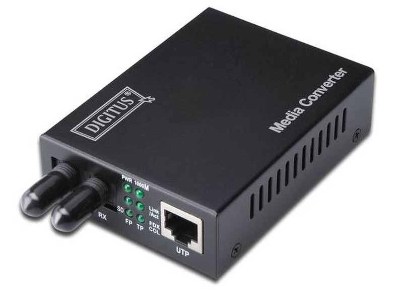 Digitus DN-82010-1 Internal 1310nm Multi-mode Black network media converter