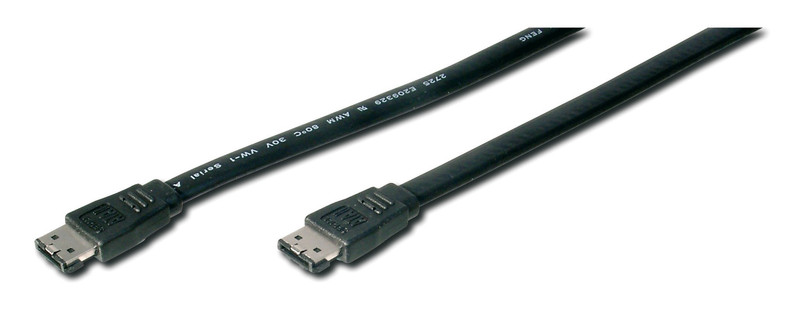 ASSMANN Electronic eSATA I, BL, 1.5 m 1.5m eSATA eSATA Black SATA cable
