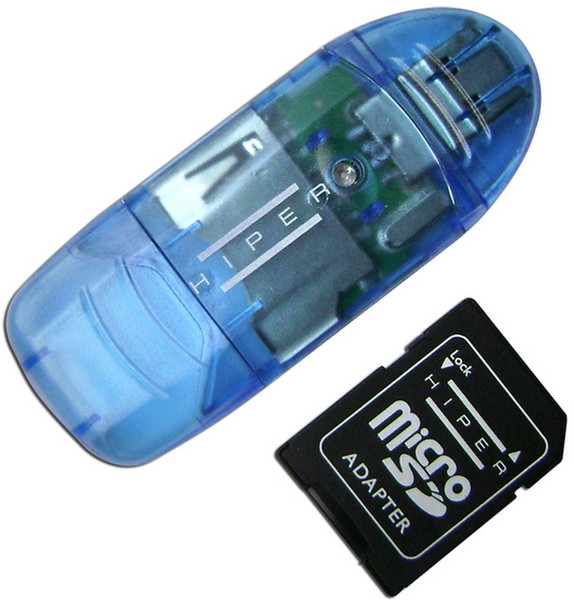 Hiper CR1081 USB 2.0 Синий устройство для чтения карт флэш-памяти