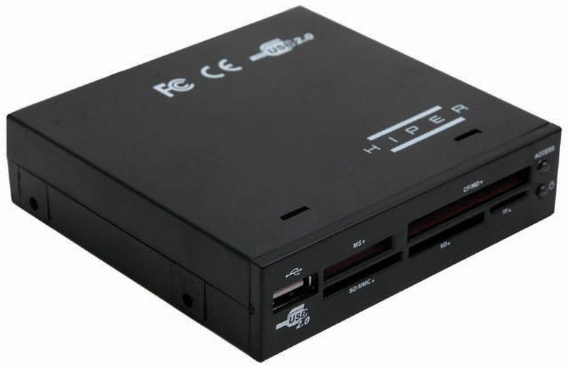 Hiper CR3091 Внутренний USB 2.0 Черный устройство для чтения карт флэш-памяти