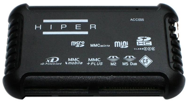 Hiper CR7081 USB 2.0 Черный устройство для чтения карт флэш-памяти
