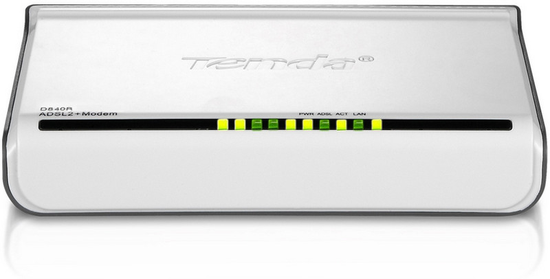 Tenda D840R Eingebauter Ethernet-Anschluss ADSL2+ Kabelrouter