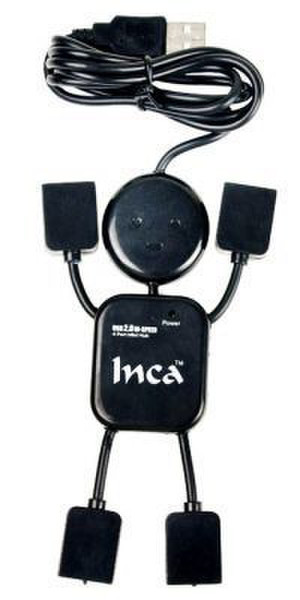 Inca I-113HB 480Мбит/с Черный, Белый хаб-разветвитель