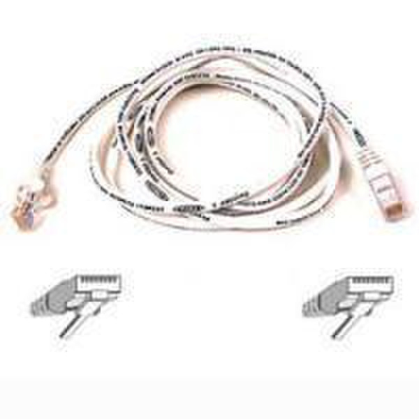 Belcable K Patch Cable CAT5RJ45 snaglwhite 5m10pc 5m White networking cable