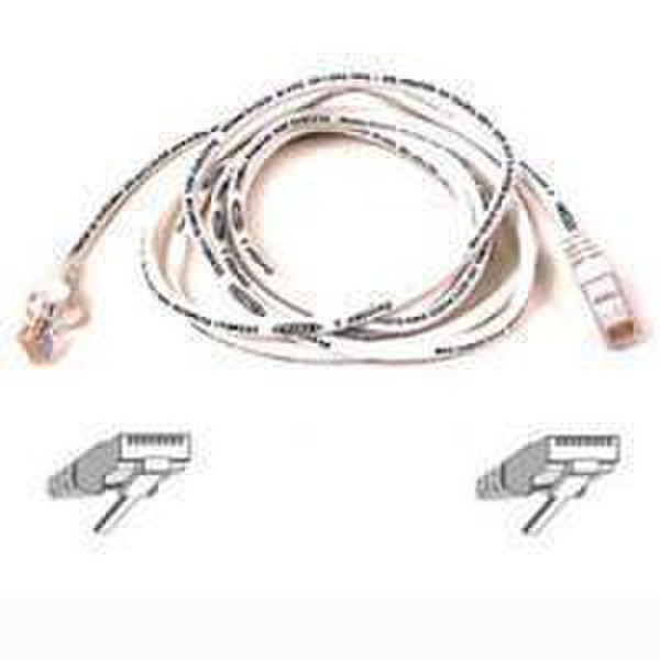 Belcable K Patch Cable CAT5RJ45 snaglwhite 3m10pc 3m White networking cable