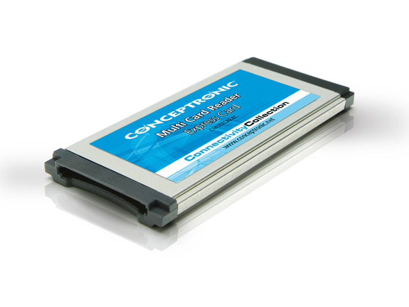 Conceptronic CMULTCREXC ExpressCard Синий, Cеребряный устройство для чтения карт флэш-памяти