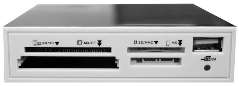 takeMS TMS-CRE-P1W USB 2.0 Белый устройство для чтения карт флэш-памяти