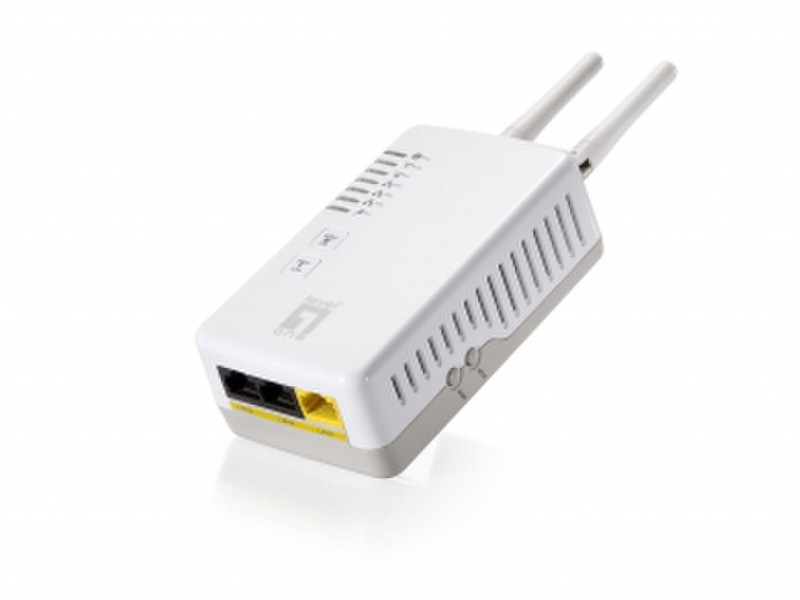 LevelOne PLI-3411 200Mbit/s Eingebauter Ethernet-Anschluss WLAN Weiß 1Stück(e) PowerLine Netzwerkadapter