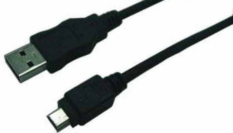 LogiLink CU0014 1.8m USB A Mini-USB B Black USB cable