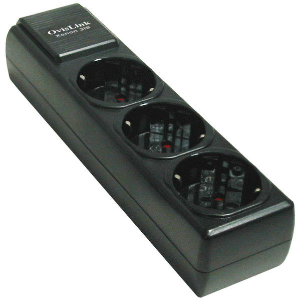 OvisLink XENON 3IB 3AC outlet(s) 230V Black surge protector