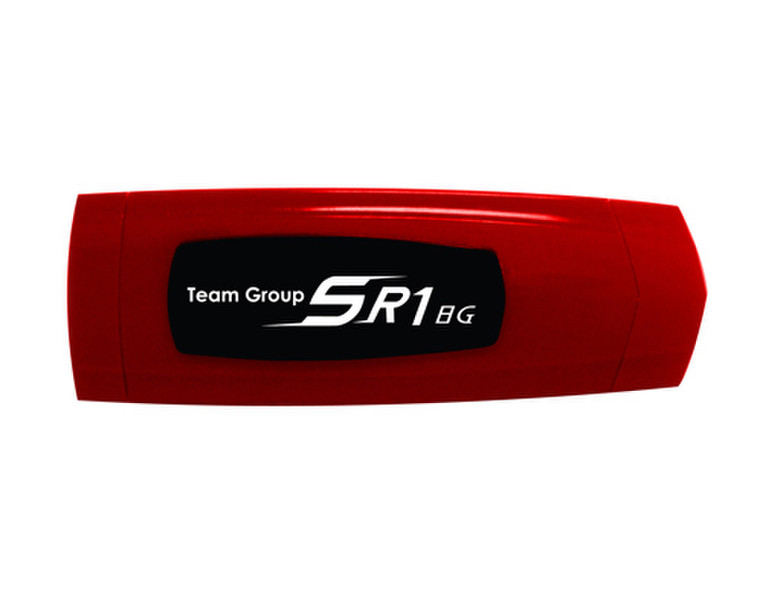 Team Group SR1 8GB, USB 3.0 8ГБ USB 3.0 (3.1 Gen 1) Type-A Красный USB флеш накопитель