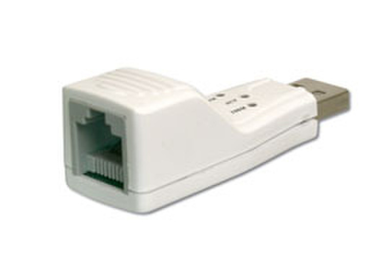 Cable Company USB 1.1 to Fast Ethernet Adapter USB A Белый кабель USB