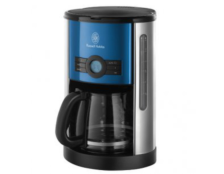 Russell Hobbs Sky Blue Cottage Drip coffee maker 1.5L 12cups Black,Blue,Stainless steel