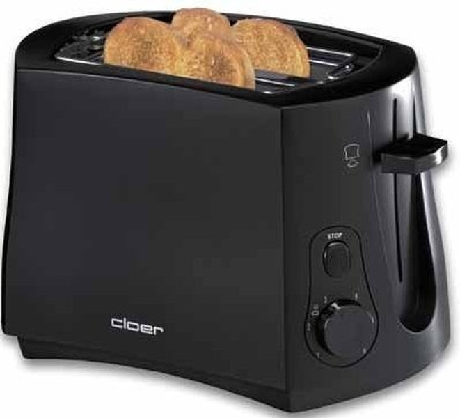 Cloer 3314 2slice(s) 825W Black toaster