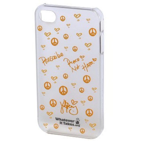 Hama Whatever it Takes Apple iPhone 4/4S Белый, Желтый лицевая панель для мобильного телефона