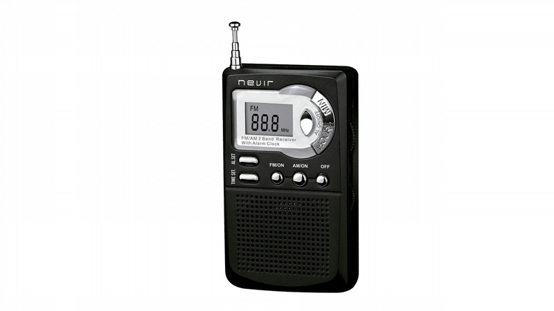 Nevir NVR-123 Tragbar Digital Schwarz Radio