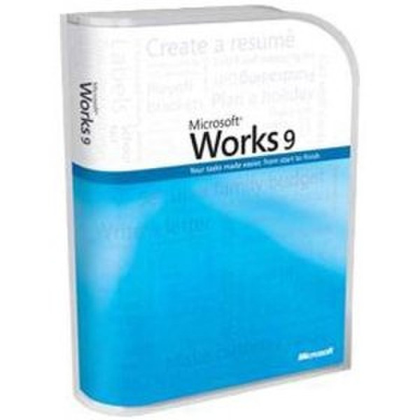 Microsoft Works 9.0, Win32, DK, CD DAN