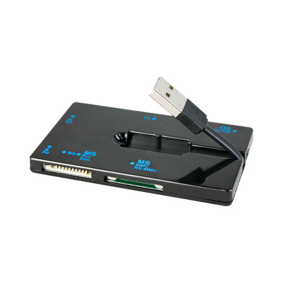 Acteck ACR500 USB 2.0 Черный устройство для чтения карт флэш-памяти