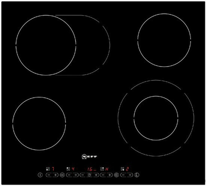 Neff TD 1540 X Eingebaut Electric hob Schwarz