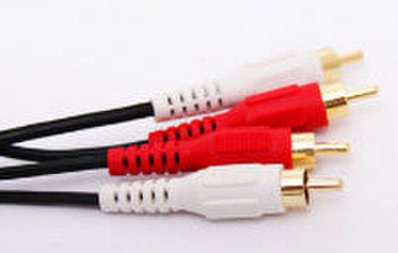 S-Link SLX-162 1.5м RCA RCA Черный, Красный, Белый аудио кабель