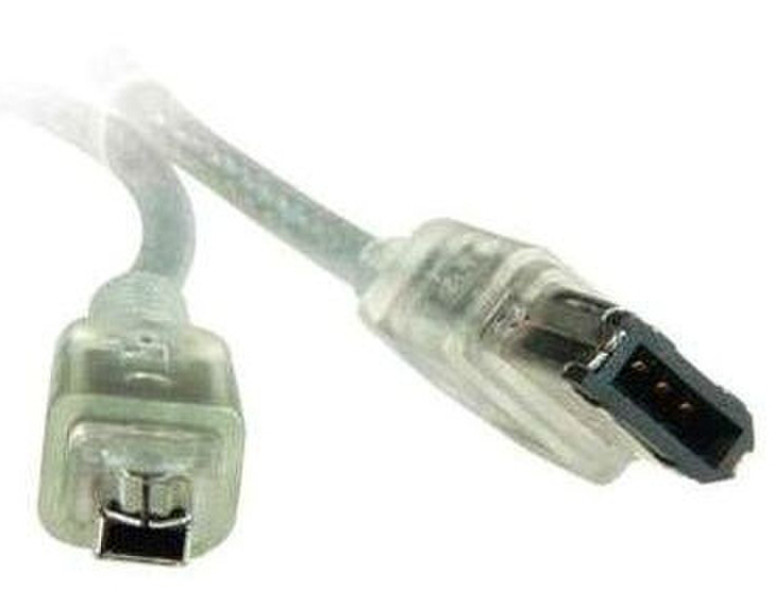 S-Link SLX-353 1.5м 6-p 4-p Прозрачный FireWire кабель