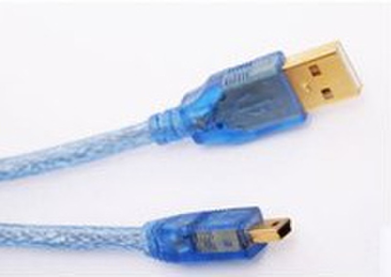 S-Link SLX-410 1.5м USB A Mini-USB A Прозрачный кабель USB