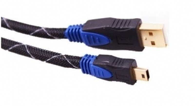 S-Link SLX-980 1.5m USB A Mini-USB A Black USB cable