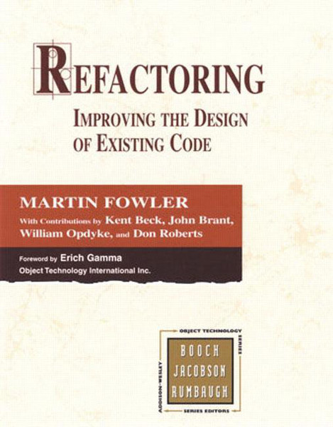 Pearson Education Refactoring 464pages English software manual
