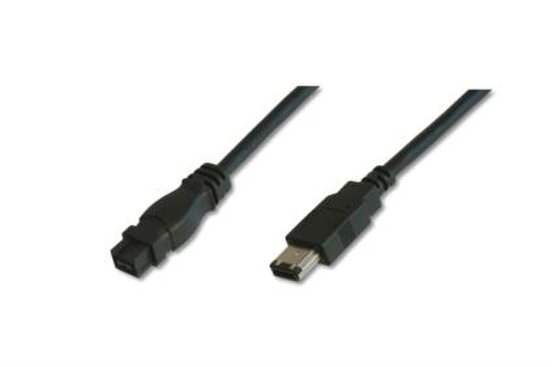 Digitus 3m FireWire 800 3m 6-p 9-p Black firewire cable