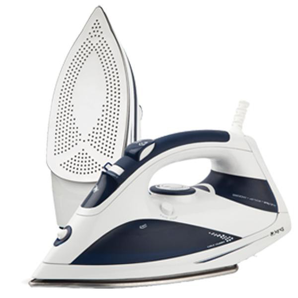 King P721 Dry & Steam iron Stainless Steel soleplate 2200W Blue,White iron