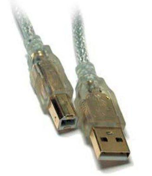 S-Link SLX-327, 1.5m 1.5м USB A USB B Прозрачный
