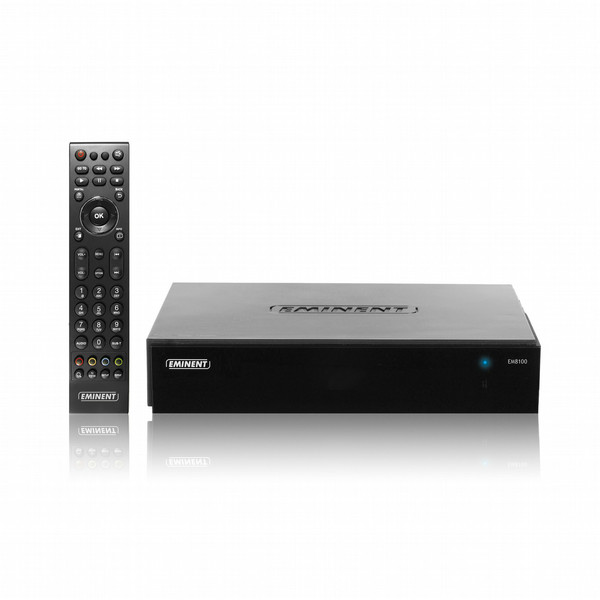 Eminent EM8100 Ethernet (RJ-45) Full HD Черный приставка для телевизора
