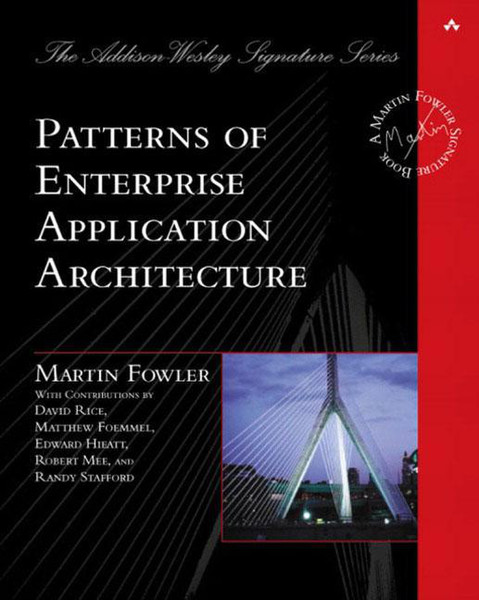 Pearson Education Patterns of Enterprise Application Architecture 533pages English software manual