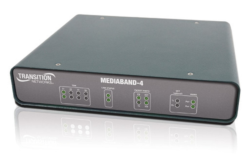 Transition Networks MediaBand-4 1000Mbit/s Black network media converter