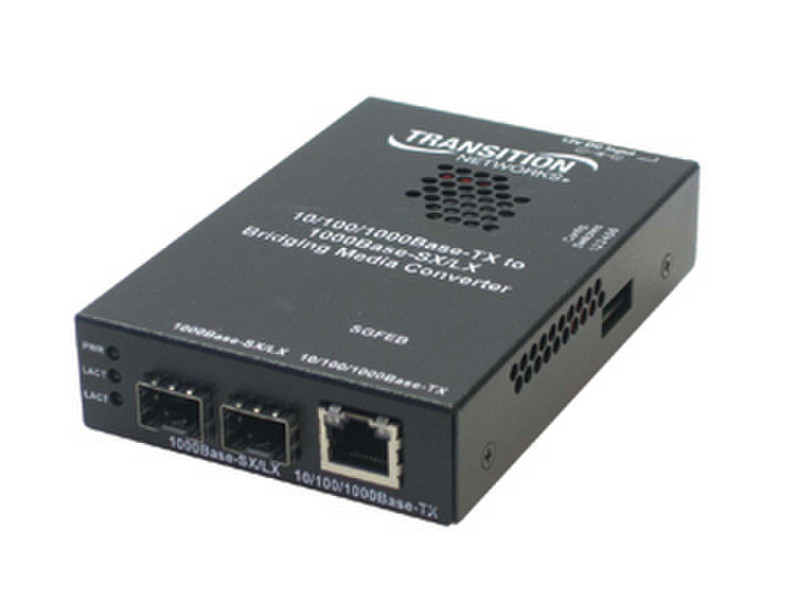 Transition Networks SGFEB1039-120 1000Mbit/s 850nm Multi-mode Black network media converter