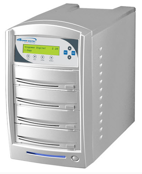 Vinpower Digital SharkCopier Optical disc duplicator Silver
