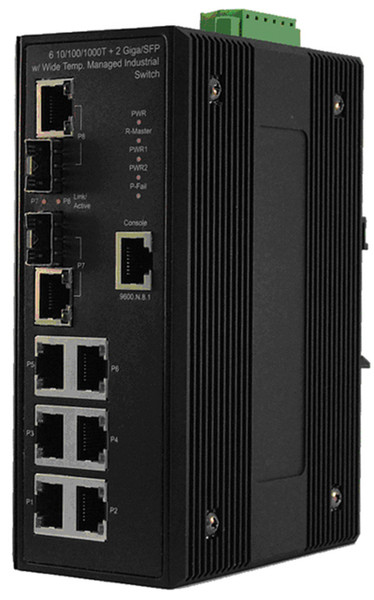 Transition Networks SISGM1040-262E-LRT gemanaged Schwarz Netzwerk-Switch