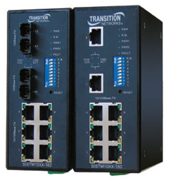 Transition Networks SISTM1014-162-LRT Unmanaged Black network switch