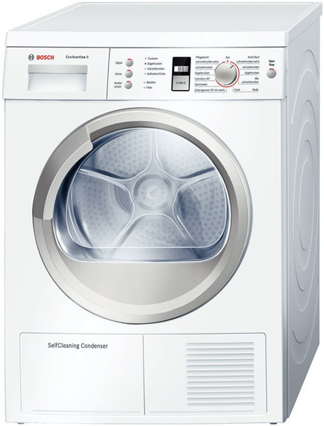 Bosch WTW863V0 freestanding Front-load 6kg A White tumble dryer