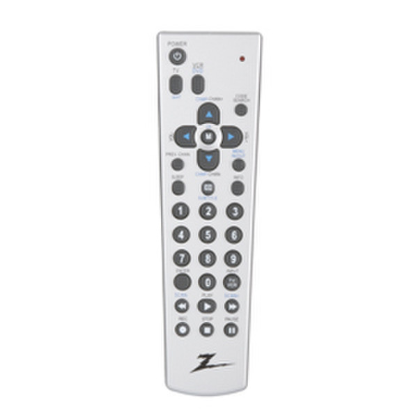 Zenith ZH210 IR Wireless press buttons Black,Silver remote control