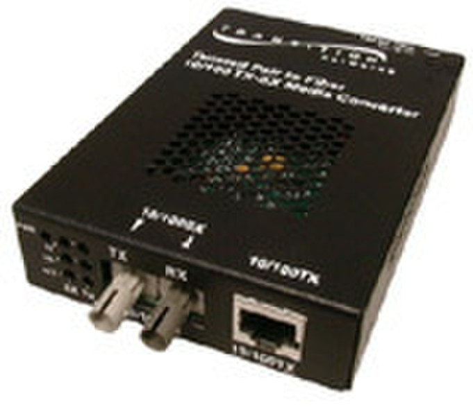 Transition Networks SSEFE1029-101 100Mbit/s Single-mode Black network media converter