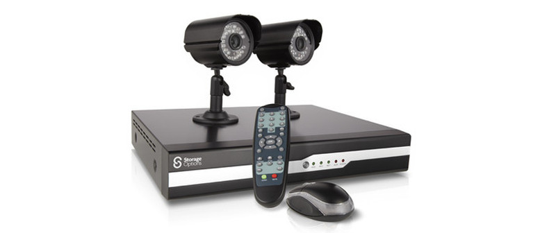 Storage Options DIY Home CCTV Kit, 2 Cam, 500GB