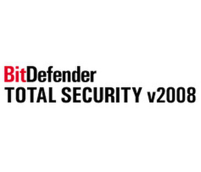 Bitdefender Total Security 2008 - CUPG, 3-user, 1 Year