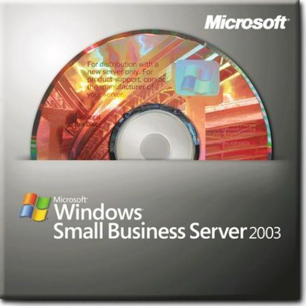 Microsoft Windows Small Business Server 2003 Standard, w/SP1, Disk Kit, MVL, CD, SWE