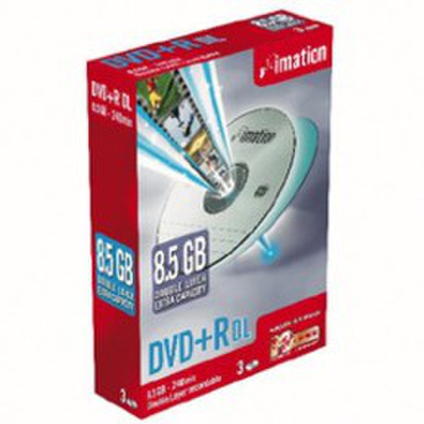 Imation DVD+R DUAL LAYER 8.5Gb 3pk