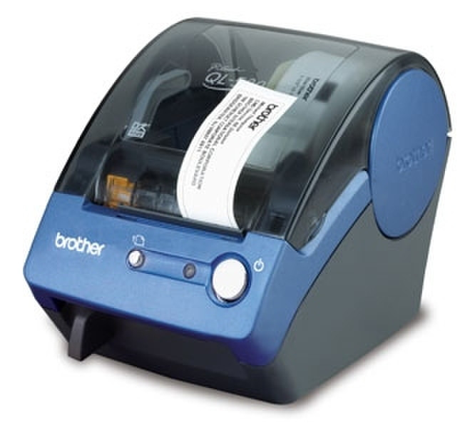 Brother Thermal Label Printer QL-500 Прямая термопечать Синий устройство печати этикеток/СD-дисков