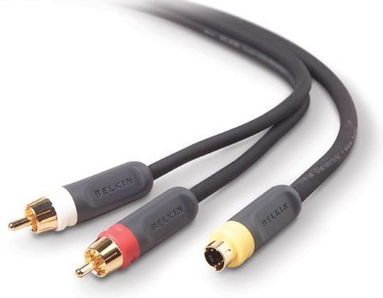 Belkin PureAV S-Video and Audio Cables Kit, 1m 1м Серый S-video кабель